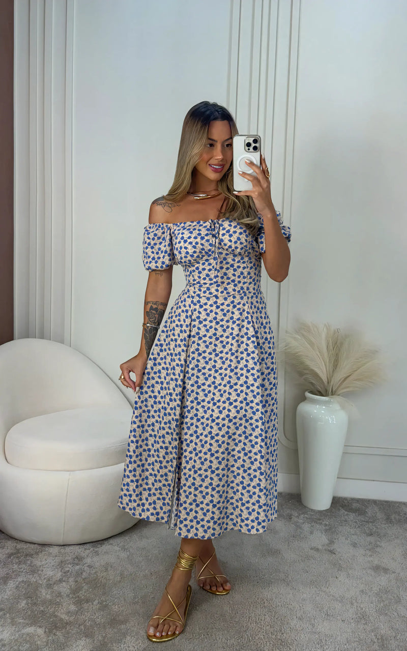 Vestido Midi Floral Ζаrа - Moda Verão 2025