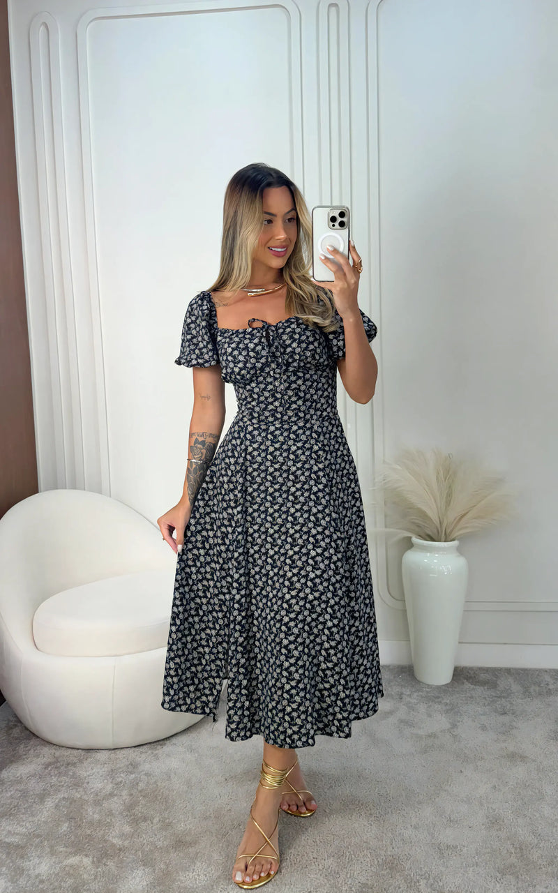 Vestido Midi Floral Ζаrа - Moda Verão 2025