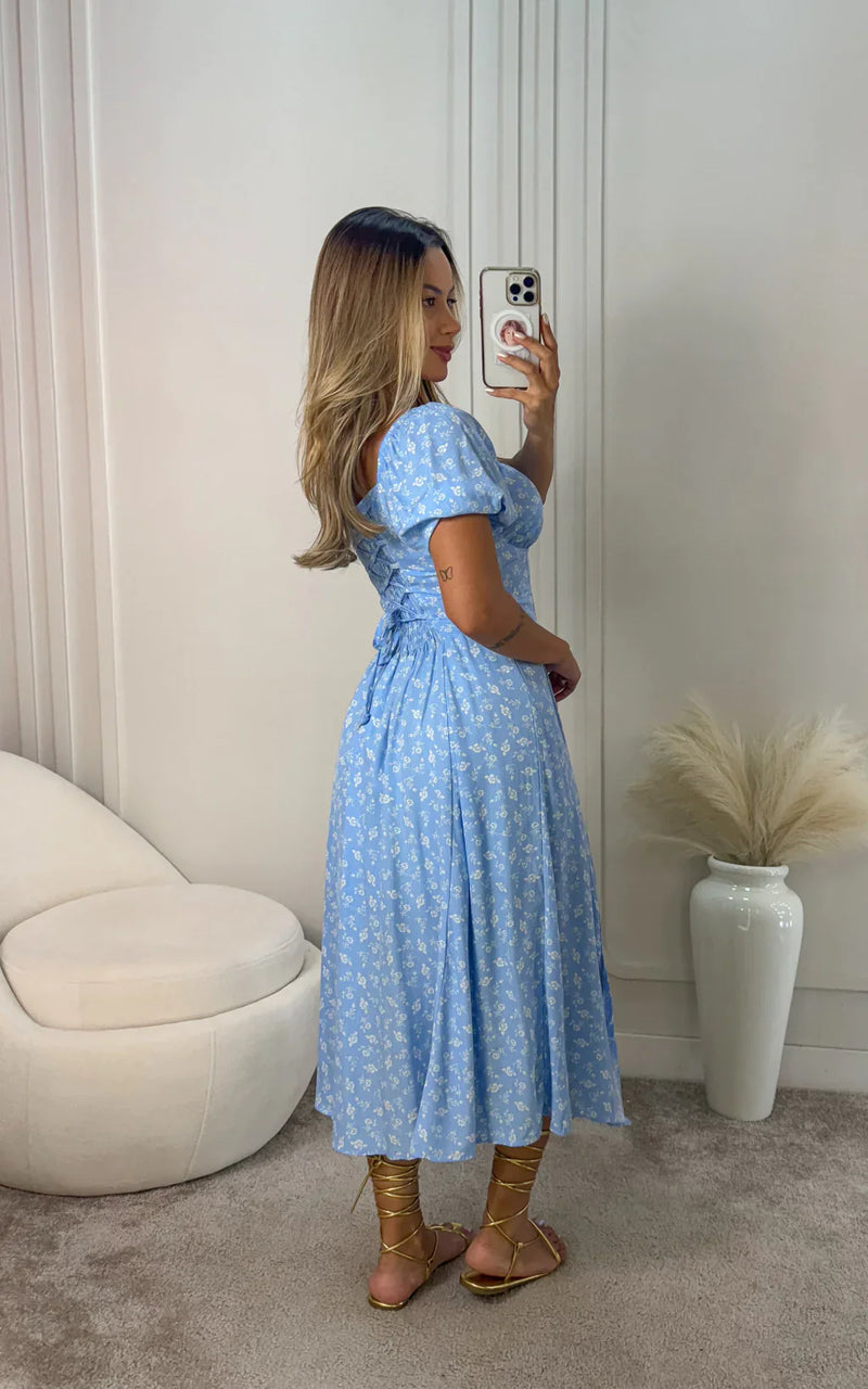 Vestido Midi Floral Ζаrа - Moda Verão 2025