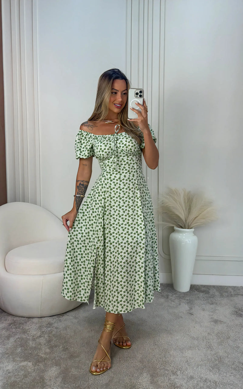Vestido Midi Floral Ζаrа - Moda Verão 2025
